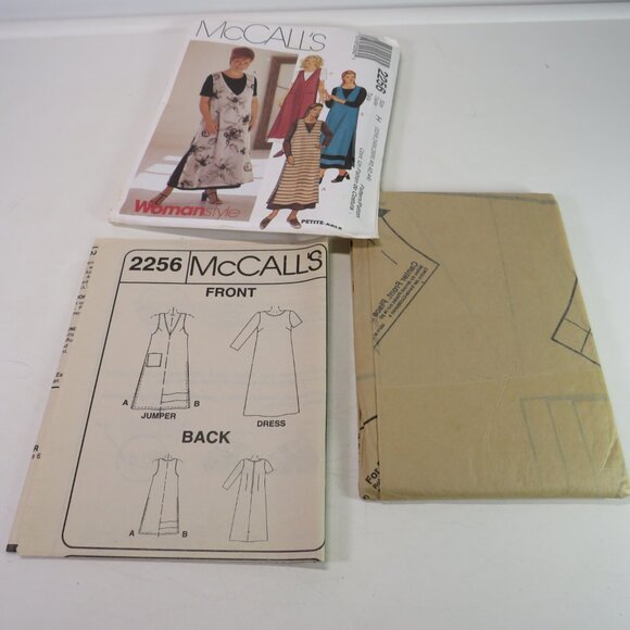 McCall's 2256 sewing pattern size 22 to 26 w, 40-44 EASY dress, jumper UNCUT - Picture 3 of 10